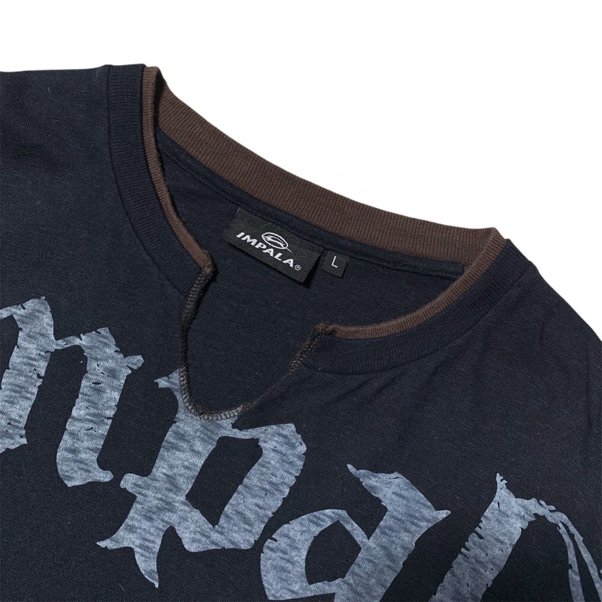 Japanese Brand 2000s Impala Poem Gothic Font Punk Style Tshirt Size US L / EU 52-54 / 3 - 4 Thumbnail