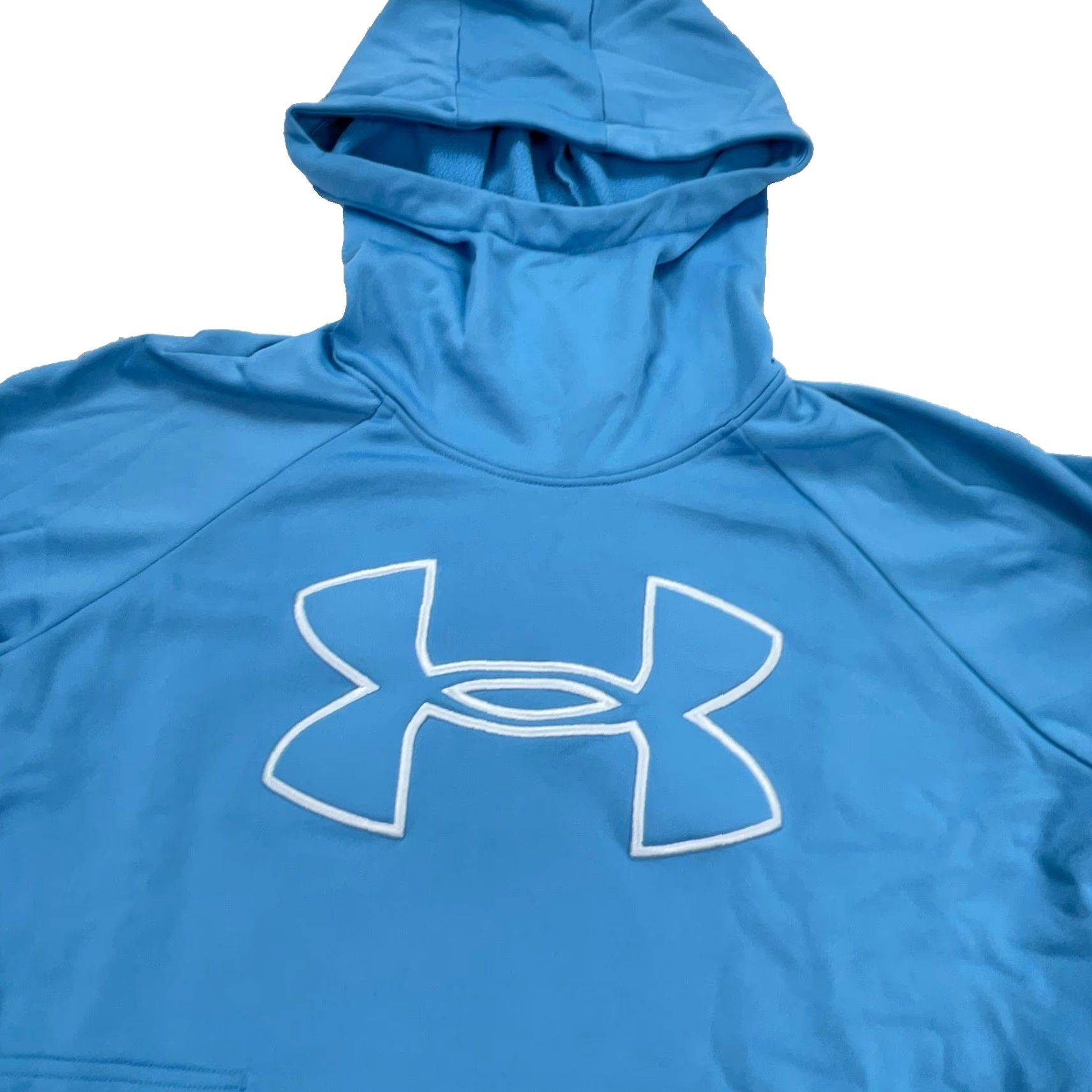 Under Armour Under Armour Hoodie Women M Blue White Pullover Sweatshirt Hooded Lightweight Moisture Wicking Pockets Fall Winter Modern Sports Bạn Size M / US 6-8 / IT 42-44 - 3 Thumbnail