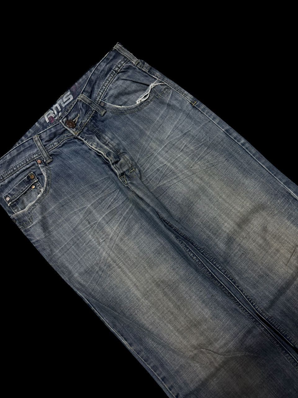 Japanese Brand SICK Japanese RMS Thrashed Faded Distressed Straight Jean Size US 31 - 6 Thumbnail