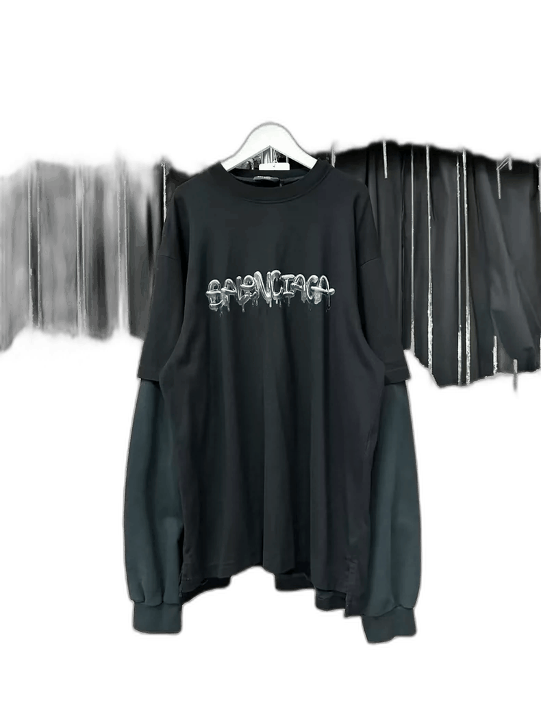 Balenciaga Balenciaga Candy Logo Long Sleeve Top-2506 Size US S / EU 44-46 / 1 - 1 Thumbnail