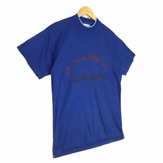 Valentino Vtg VALENTINO GARAVANI JEANS Italy Sailing Tee Shirt Yacht Size M / US 6-8 / IT 42-44 - 5 Thumbnail