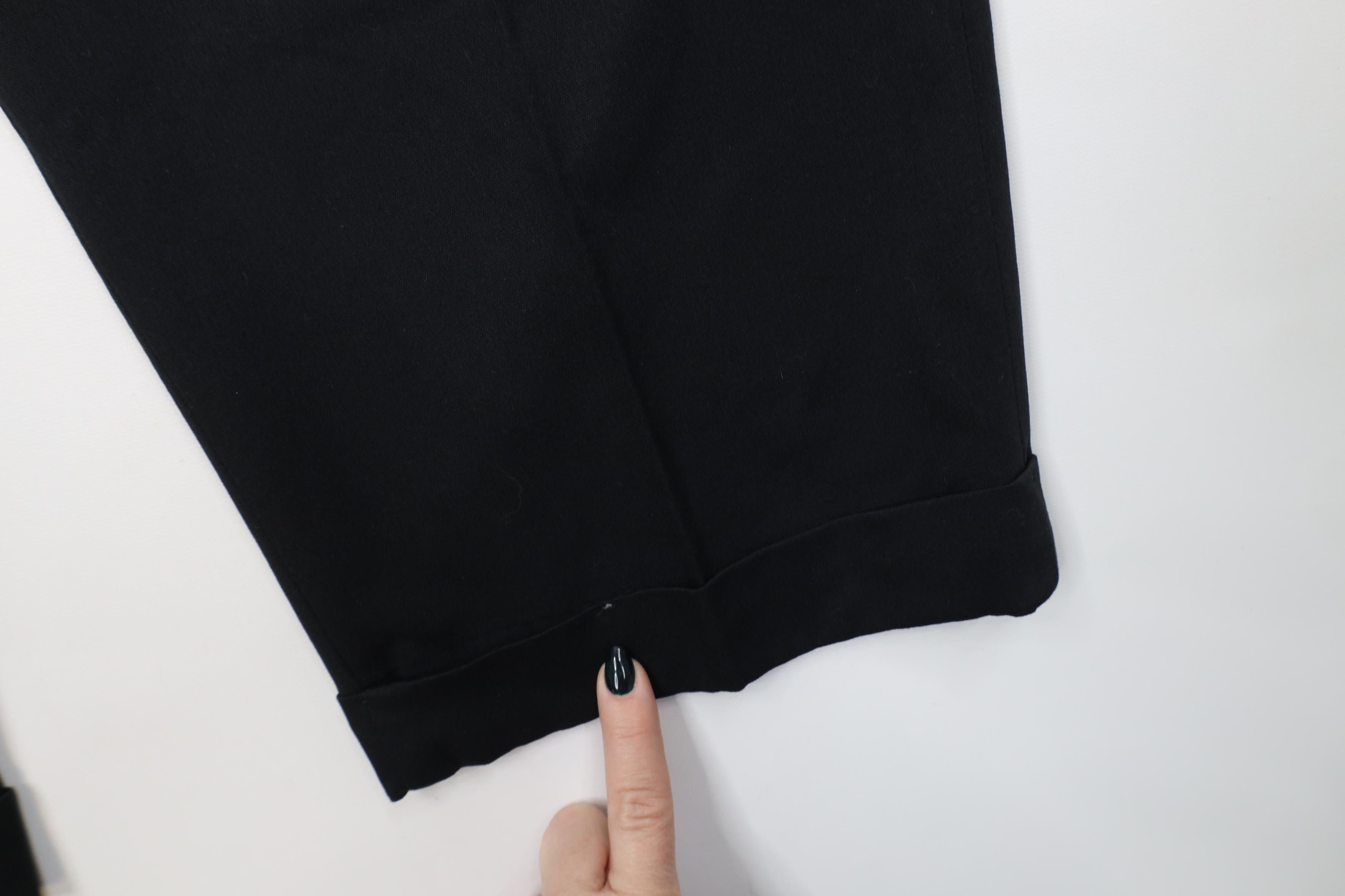 Vintage Vintage 90s Streetwear Flared Wide Leg Chino Pants Black Size US 40 / EU 56 - 5 Thumbnail