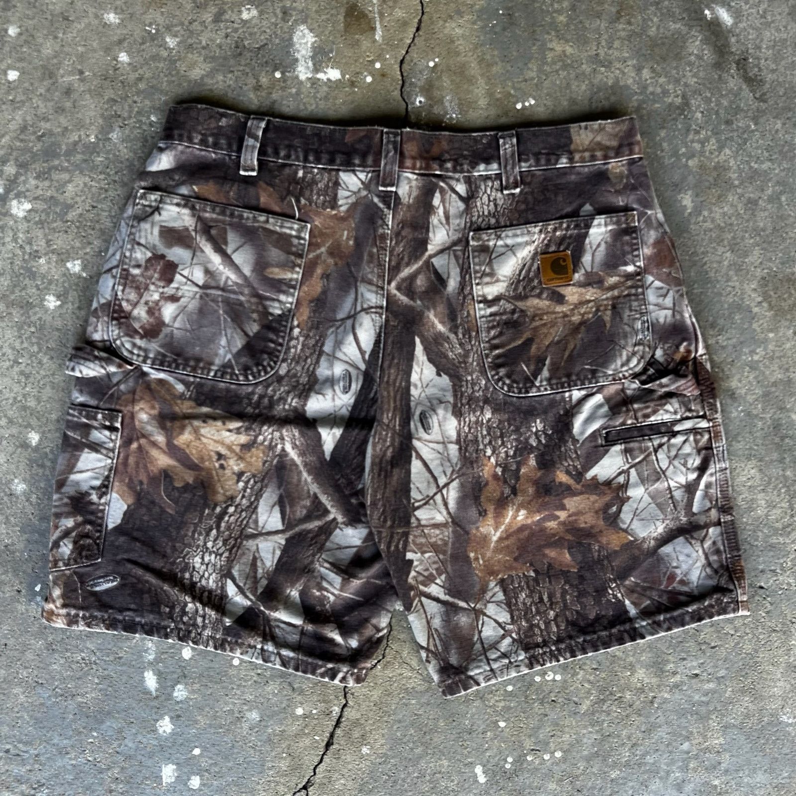 Carhartt B191 camo realtree work wear carpenter shorts