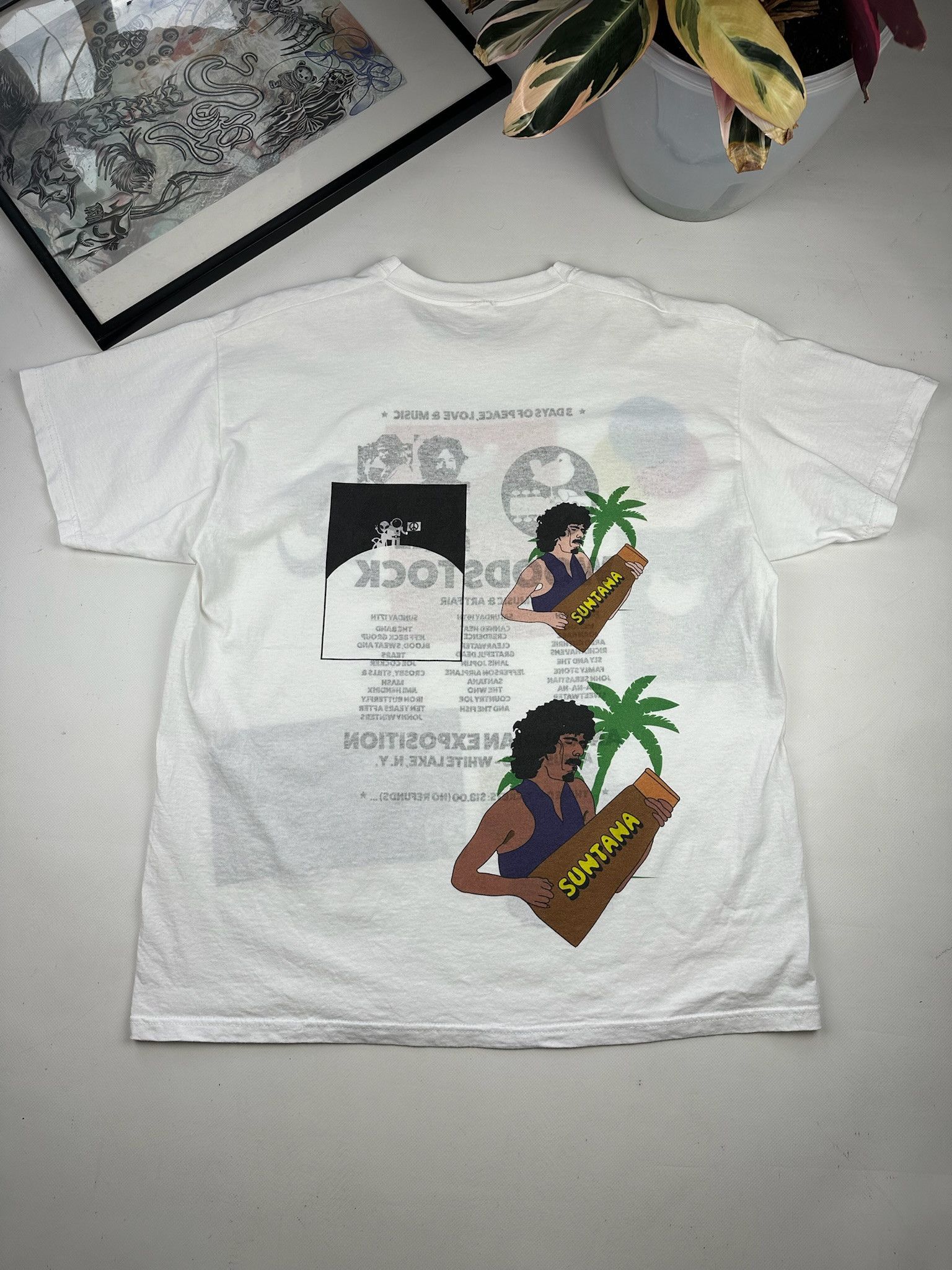 Other vintage WOODSTOCK acid drugs tee double sided tee shirt Size US XL / EU 56 / 4 - 4 Thumbnail