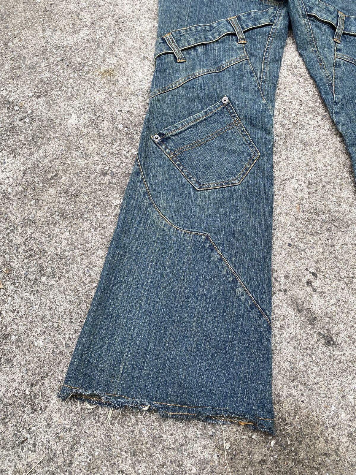 If Six Was Nine × Japanese Brand × Tornado Mart 1990s - Pride International Design Flare Jeans Size US 30 / EU 46 - 11 Thumbnail