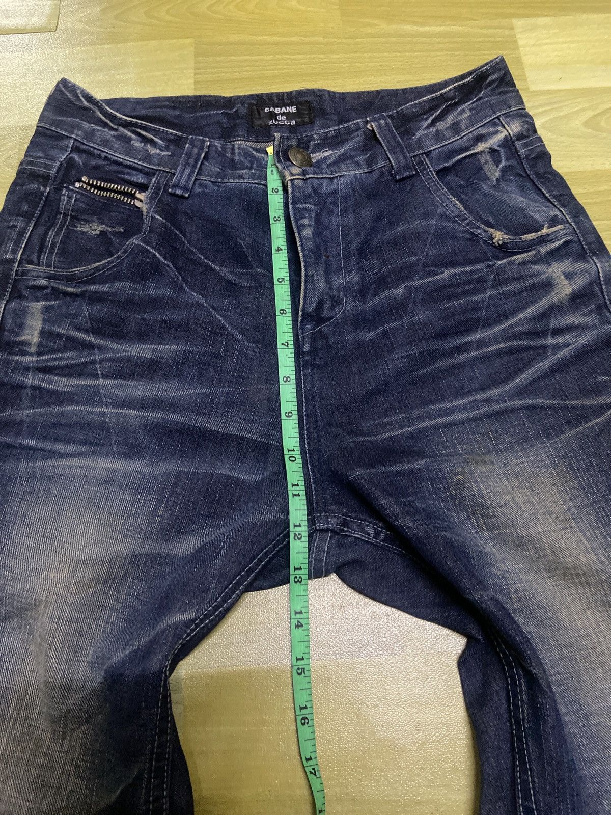 Issey Miyake Distressed CABANE DE ZUCCA DENIM REGULAR FITS Size US 31 - 8 Thumbnail