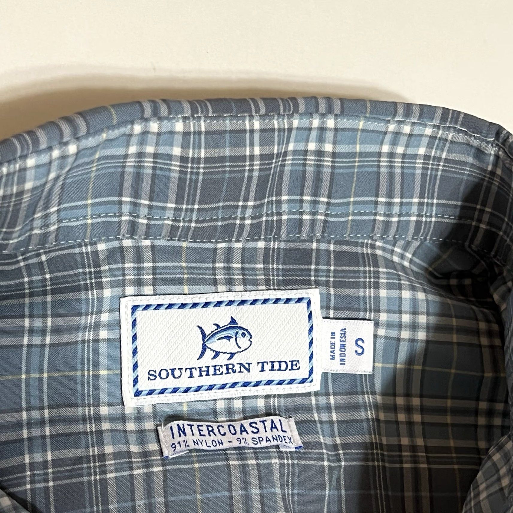 Southern Tide Southern Tide Shirt Men Small Blue Plaid Intercoastal Stretch Button Down Mens Size US S / EU 44-46 / 1 - 7 Thumbnail