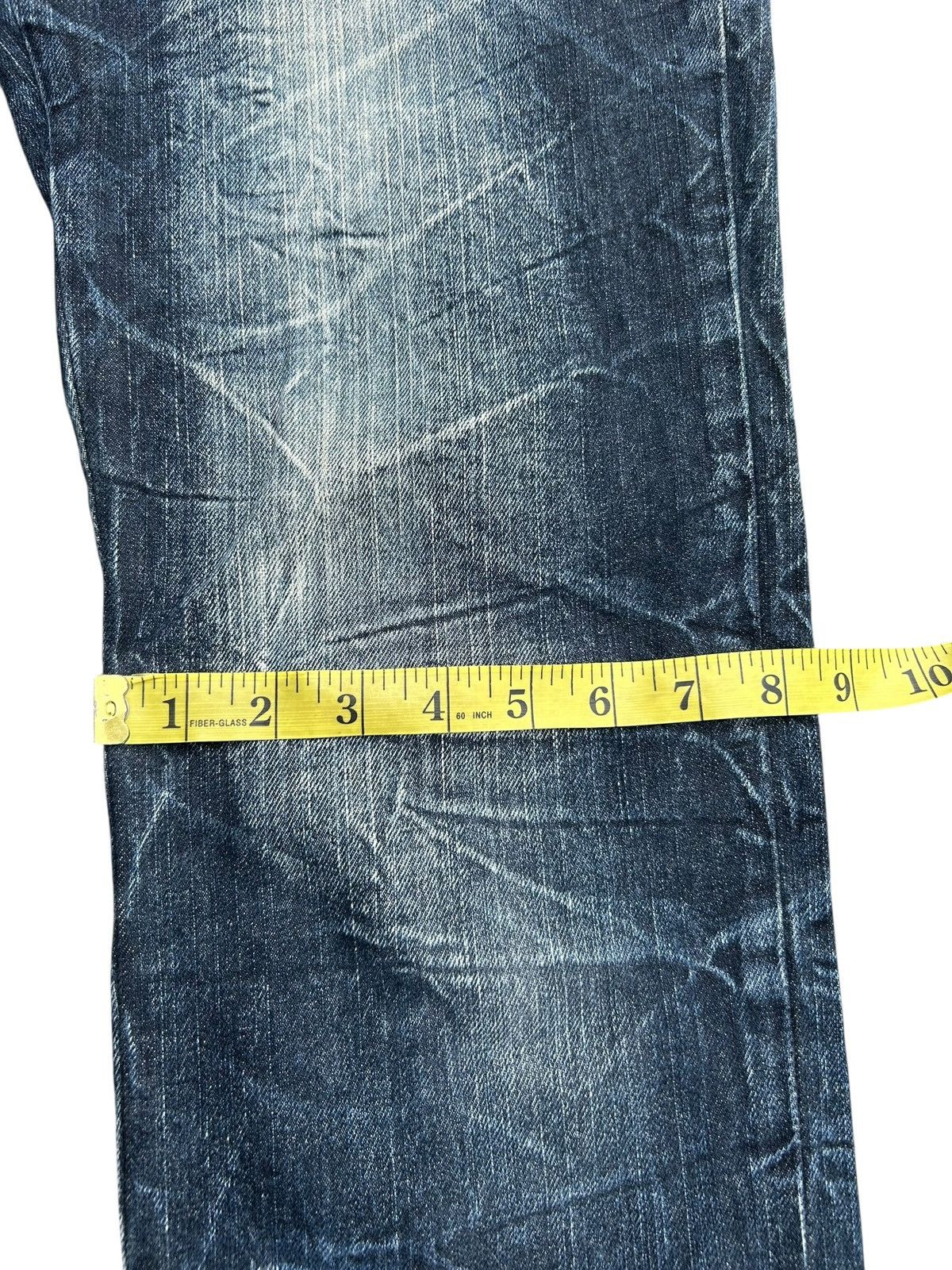 If Six Was Nine SKULL BONES WILD LIFE JAPANESE PUNK BONDAGE DENIM JEANS ☠️ Size US 31 - 15 Thumbnail
