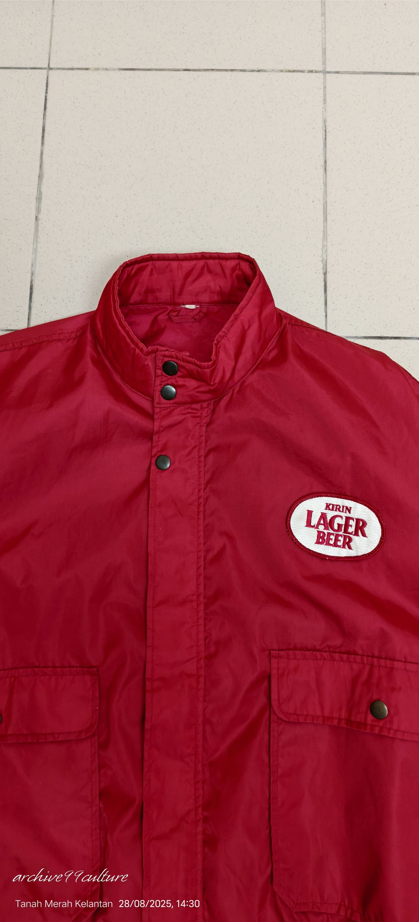 Japanese Brand Vintage 90's KIRIN LAGER BEER Japan Staff bomber jacket Size US M / EU 48-50 / 2 - 3 Thumbnail