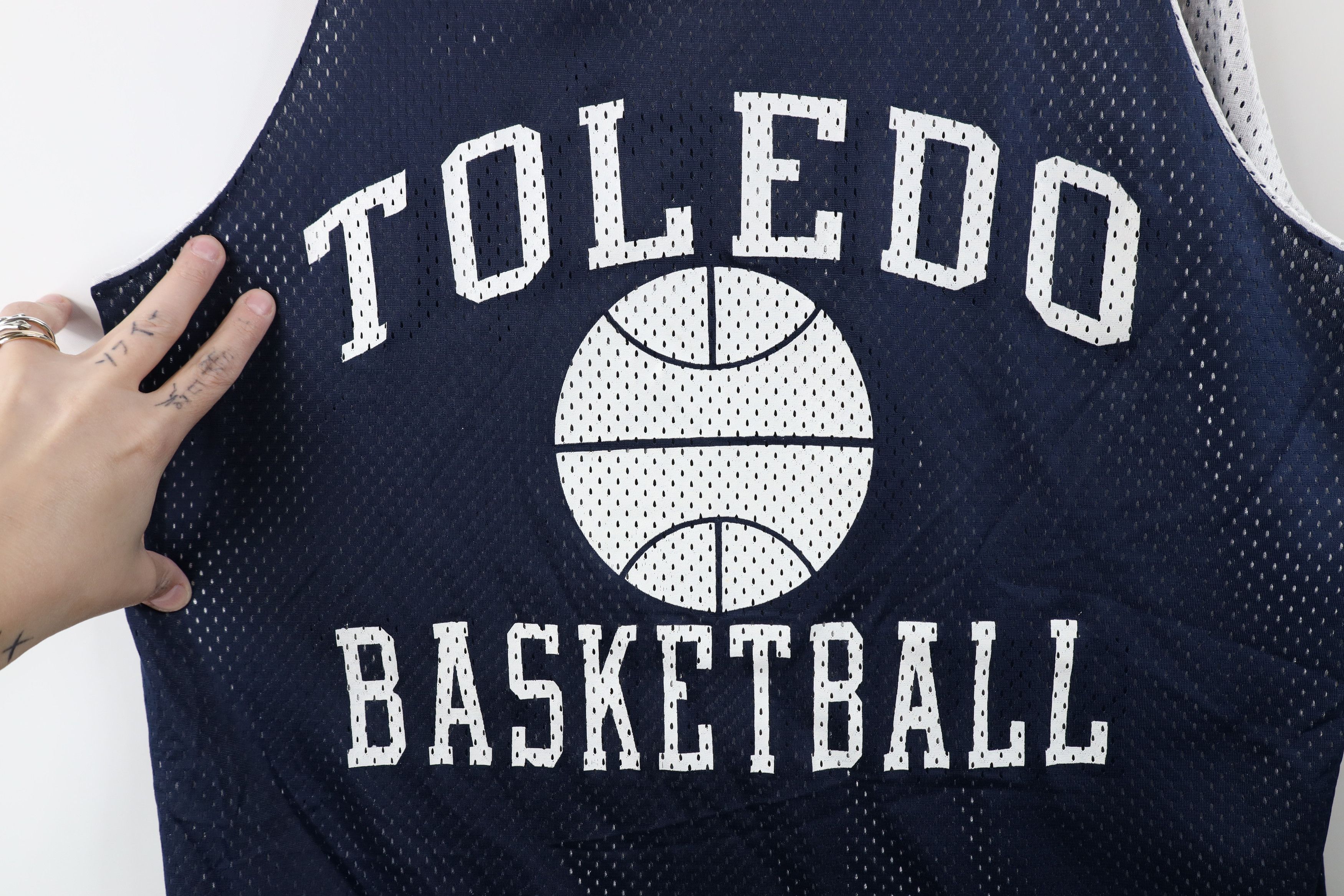 Vintage Vintage 90s University of Toledo Reversible Jersey Size US L / EU 52-54 / 3 - 5 Thumbnail