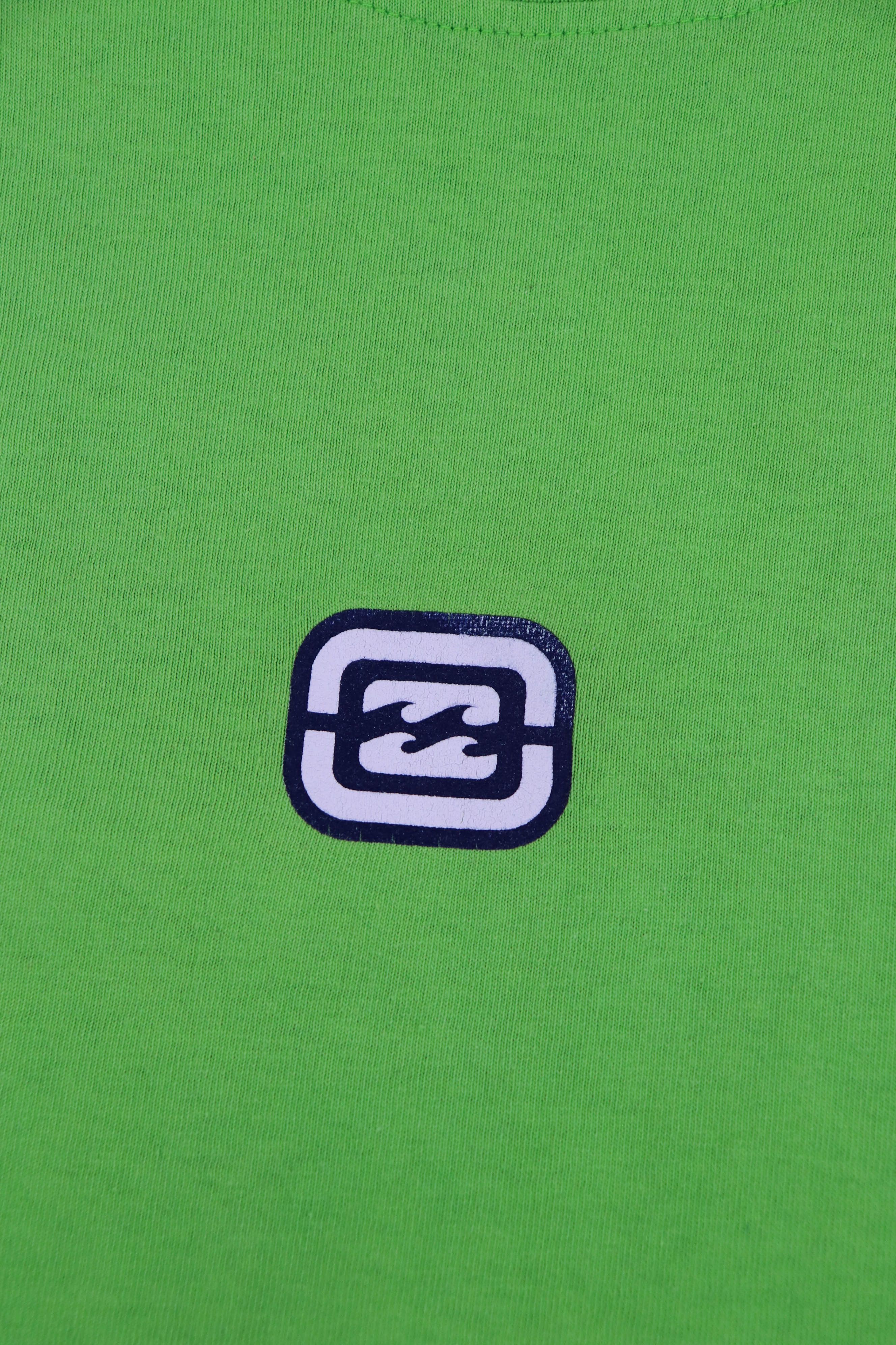Billabong Billabong 00s Vintage Made in Fiji Neon Green Cotton T-shirt Size US M / EU 48-50 / 2 - 6 Thumbnail