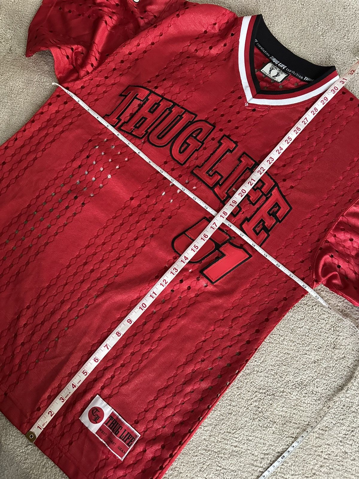 Other Revolution 90s 2Pac Thug Life Jersey 51 Large Old School Rap Size US L / EU 52-54 / 3 - 8 Thumbnail