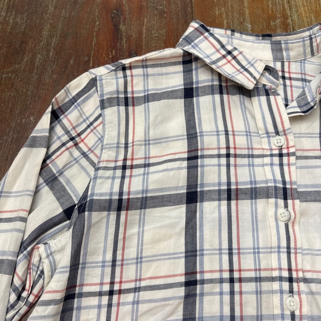 Marine Layer Marine Layer Plaid Button Down Large White Blue Red Size L / US 10 / IT 46 - 2 Thumbnail