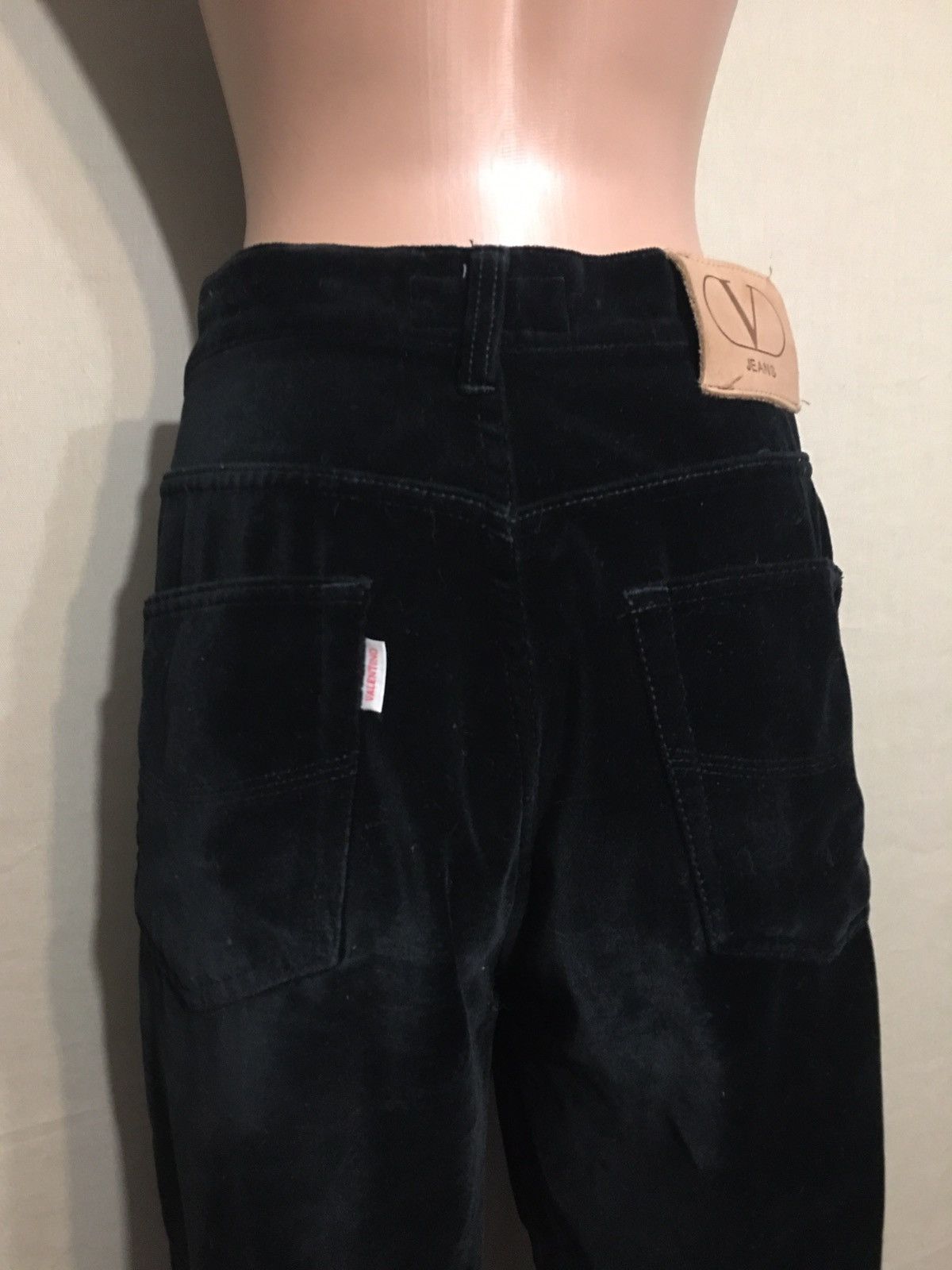 Valentino Valentino Jeans Black Velvet Style Pants Size 34 Size 34" / US 12 / IT 48 - 8 Thumbnail