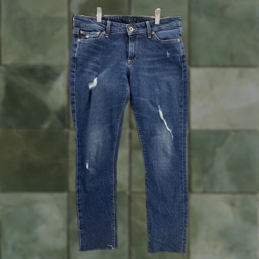 Lucky Brand Lucky Brand Womens Blue Skinny Jeans Size 4 Size 27" / US 4 / IT 40 - 1 Thumbnail
