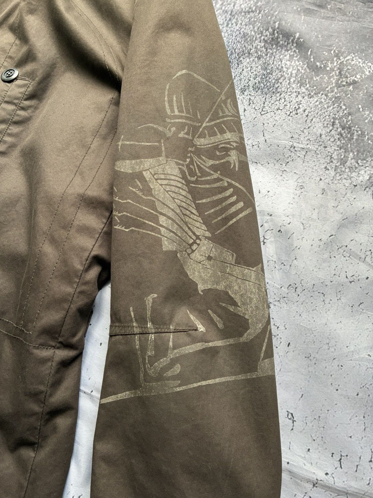 Marithe + Francois Girbaud Archive Double-Breasted Graphic Military Coat Size US L / EU 52-54 / 3 - 7 Thumbnail