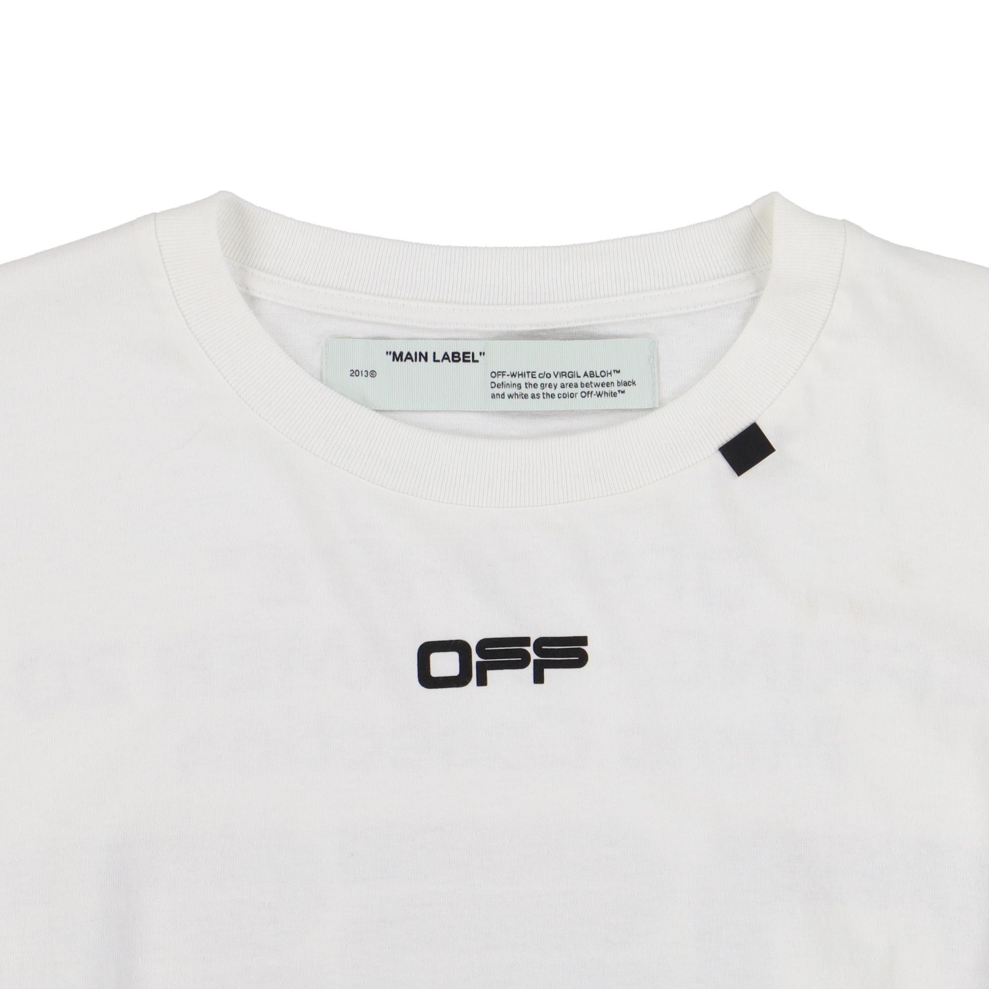 Off-White White Wavy Line Logo Oversized Double Layer T-Shirt Size US M / EU 48-50 / 2 - 6 Thumbnail