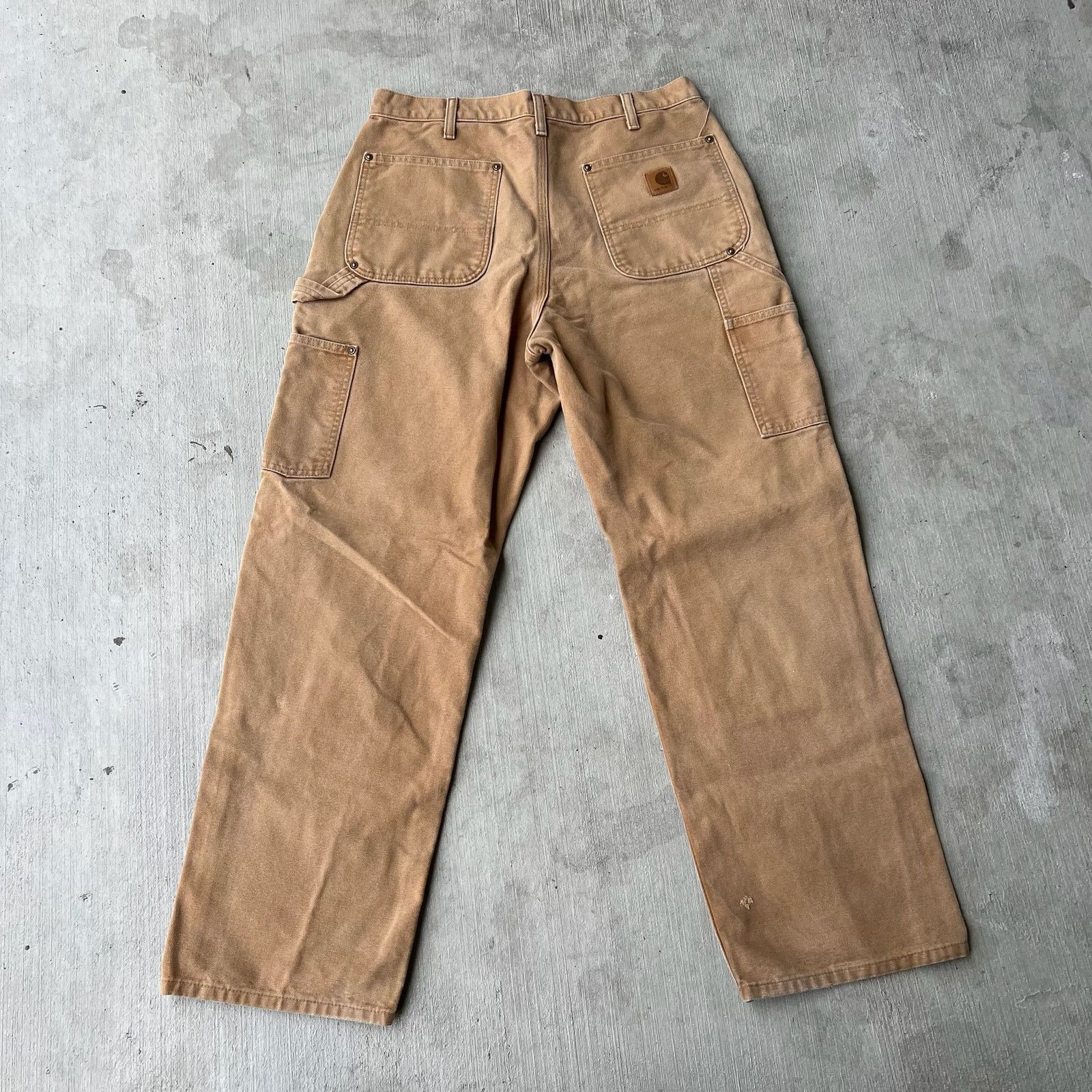 Carhartt × Vintage Carhartt brown double knee work wear carpenter pants Size US 31 - 4 Thumbnail