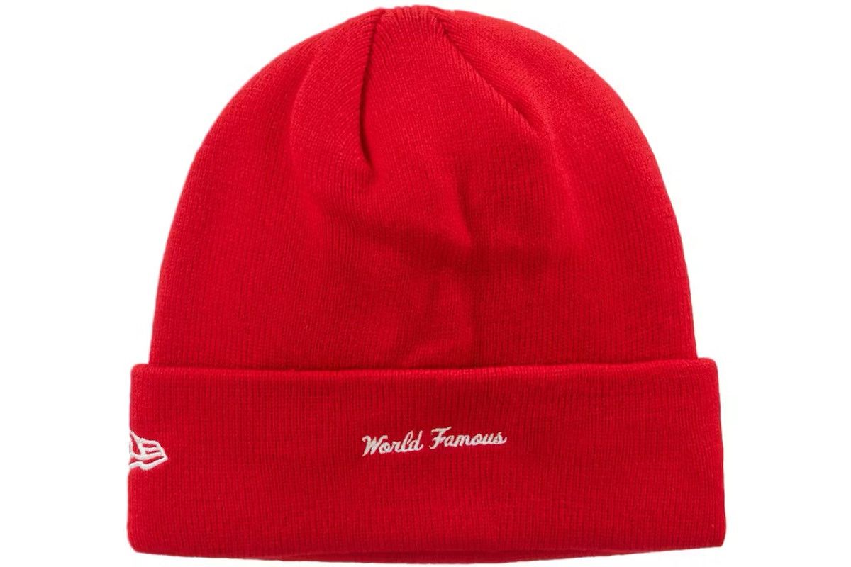 Supreme Supreme New Era Box Logo Red Beanie (FW23) Size ONE SIZE - 3 Thumbnail