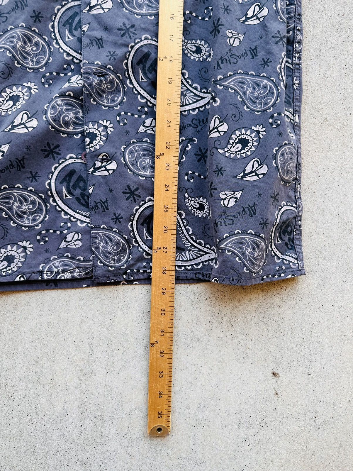 AlphaStyle Alphastyle Hawaiian Shirt Men Size Small Oversized Paisley Size US S / EU 44-46 / 1 - 7 Thumbnail