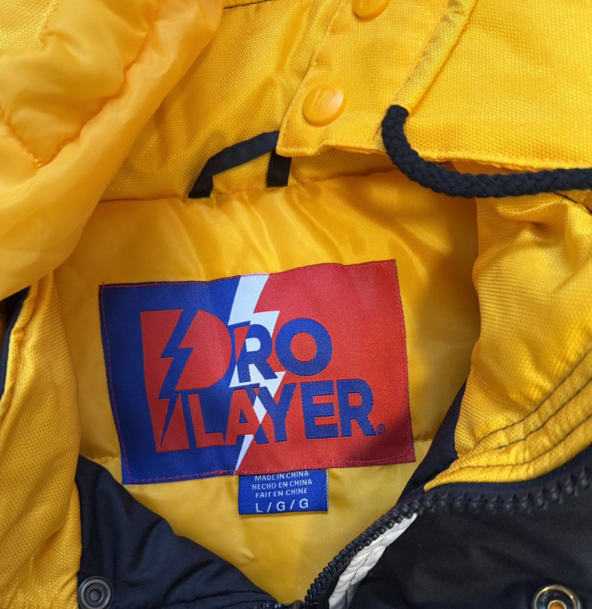 Pro Player NFL Pittsburgh Steelers Script Puffer Hooded Jacket VTG 90 Size US L / EU 52-54 / 3 - 3 Thumbnail