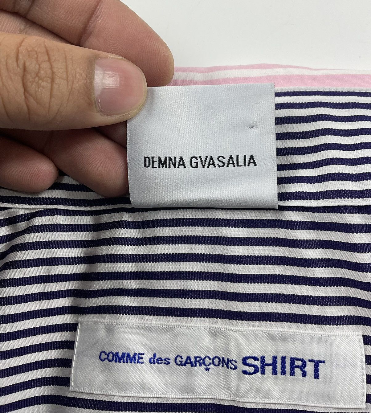 Comme des Garcons Vetements x CDG S/S'17 Double Layered Reversible Shirt Size US S / EU 44-46 / 1 - 9 Thumbnail