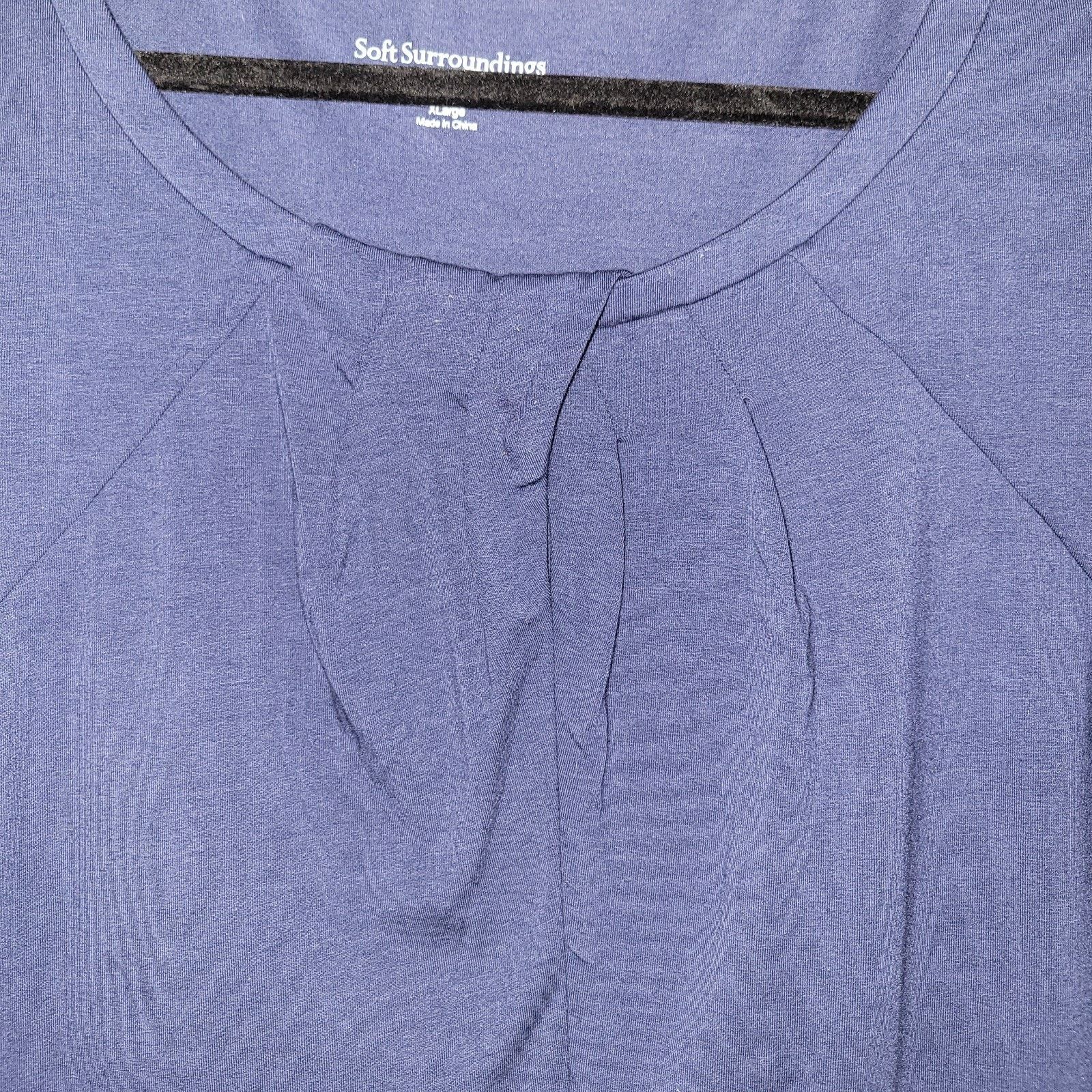 & Other Stories Soft Surroundings Blue Milani Top Long Sleeves Modal Sz 1 X Size XL / US 12-14 / IT 48-50 - 2 Thumbnail