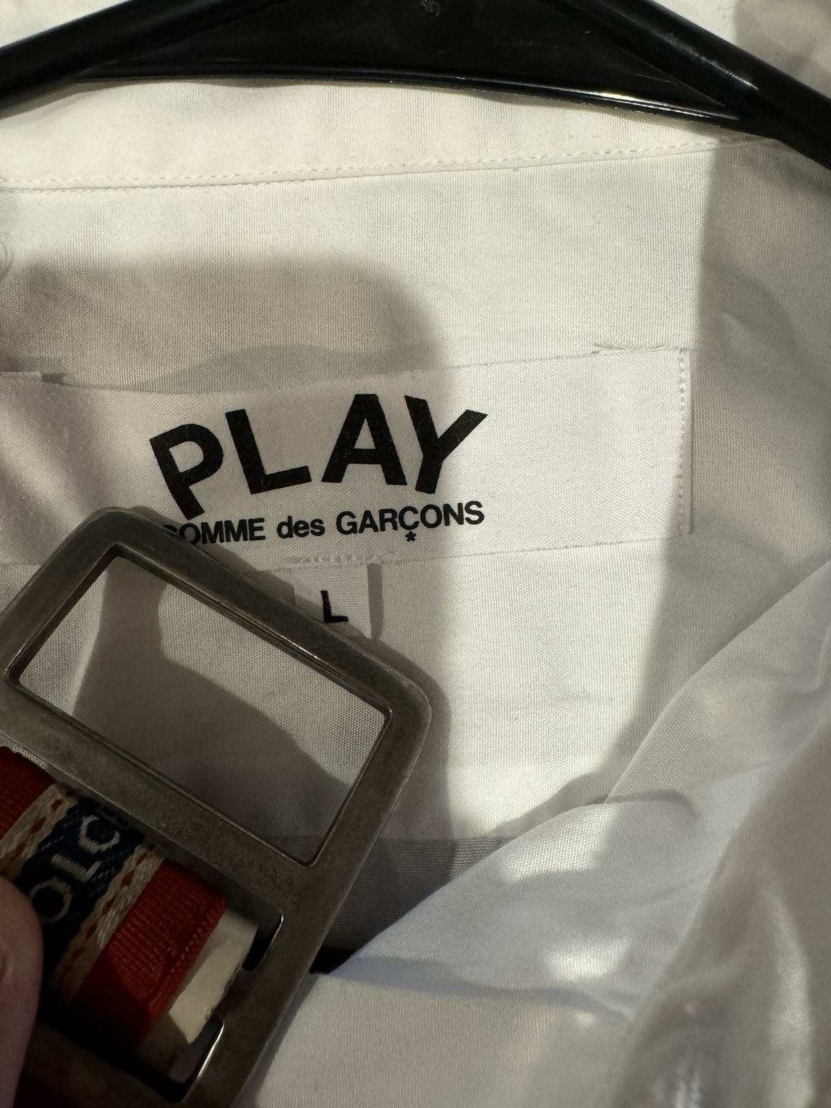 Comme des Garcons × Comme des Garcons PLAY Excellent condition Comme Des Garçons Play Button down Size US L / EU 52-54 / 3 - 4 Thumbnail