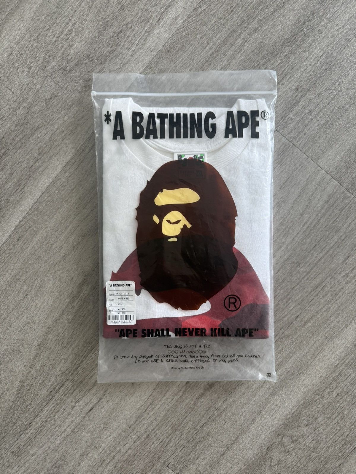 Bape Bape Ape Head Tee Size US XXL / EU 58 / 5 - 2 Thumbnail