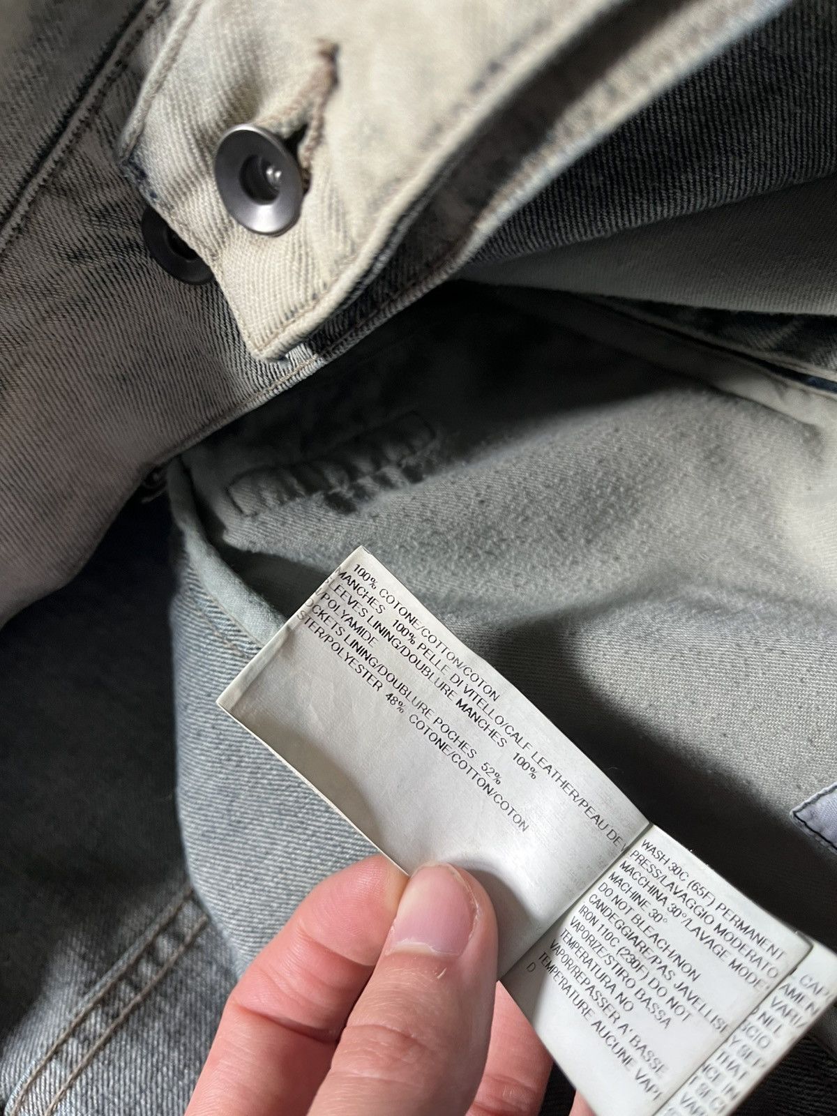 Rick Owens × Rick Owens Drkshdw Rick Owens hybrid denim calf stooge trucker jacket grail Size US L / EU 52-54 / 3 - 20 Thumbnail