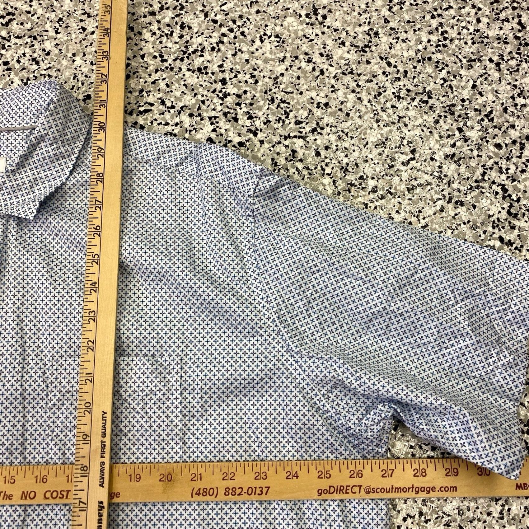 Peter Millar Peter Millar Shirt Button-Up Short Sleeve Mens 2XL Geometric Print Multicolor Casual Formal Breathable Cotton Size US XXL / EU 58 / 5 - 2 Thumbnail