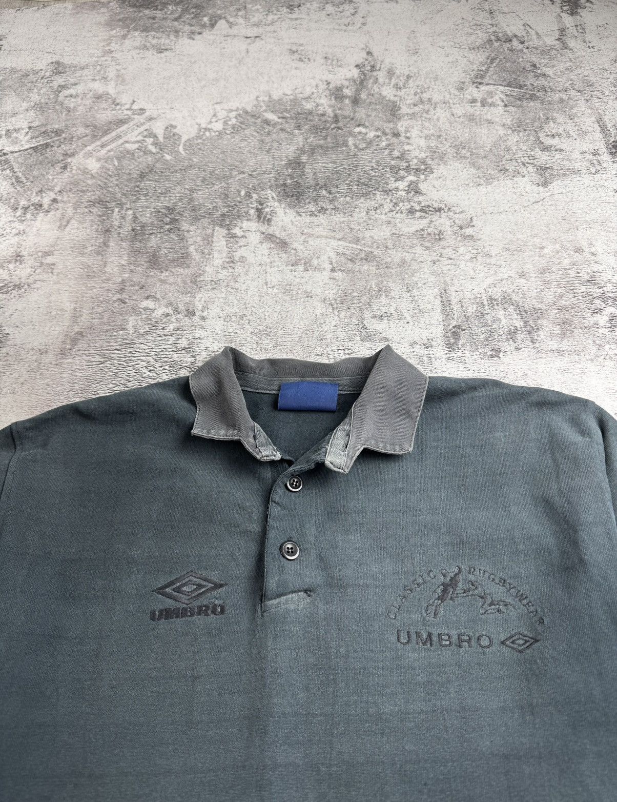 Umbro UMBRO NEW ZEALAND Rugby Thrashed Sportswear Large Gray Sweatshirt Pullover Size US L / EU 52-54 / 3 - 6 Thumbnail