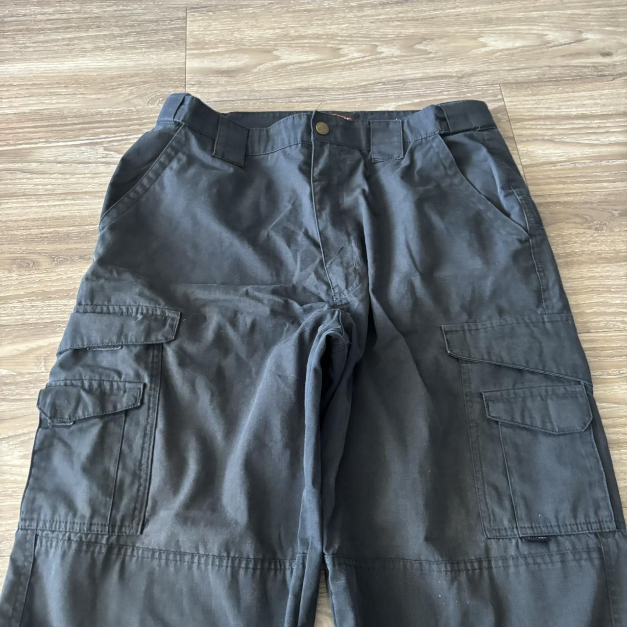 Japanese Brand Crazy Vintage Y2K/2000s Black Streetwear Workwear Skater Style Cargo Pants! 33x32 Size US 33 - 5 Thumbnail