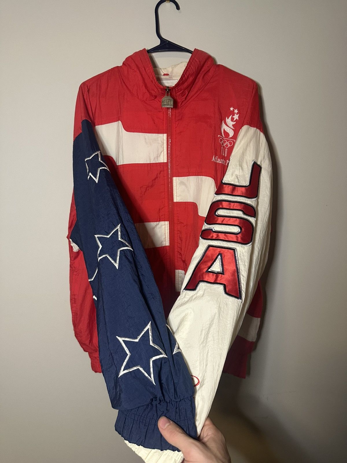 Logo Athletic 1996 Atlanta Olympics USA track Jacket Size US L / EU 52-54 / 3 - 1 Thumbnail