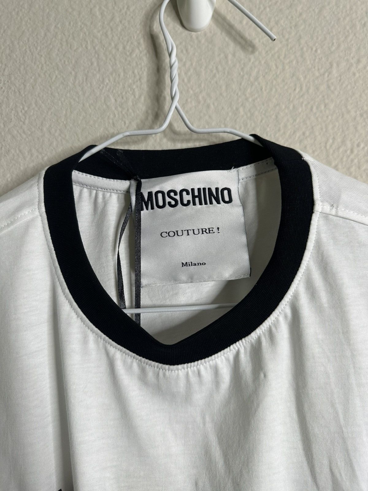 Moschino Moschino Couture White Double Smiley T-Shirt Size US M / EU 48-50 / 2 - 3 Thumbnail
