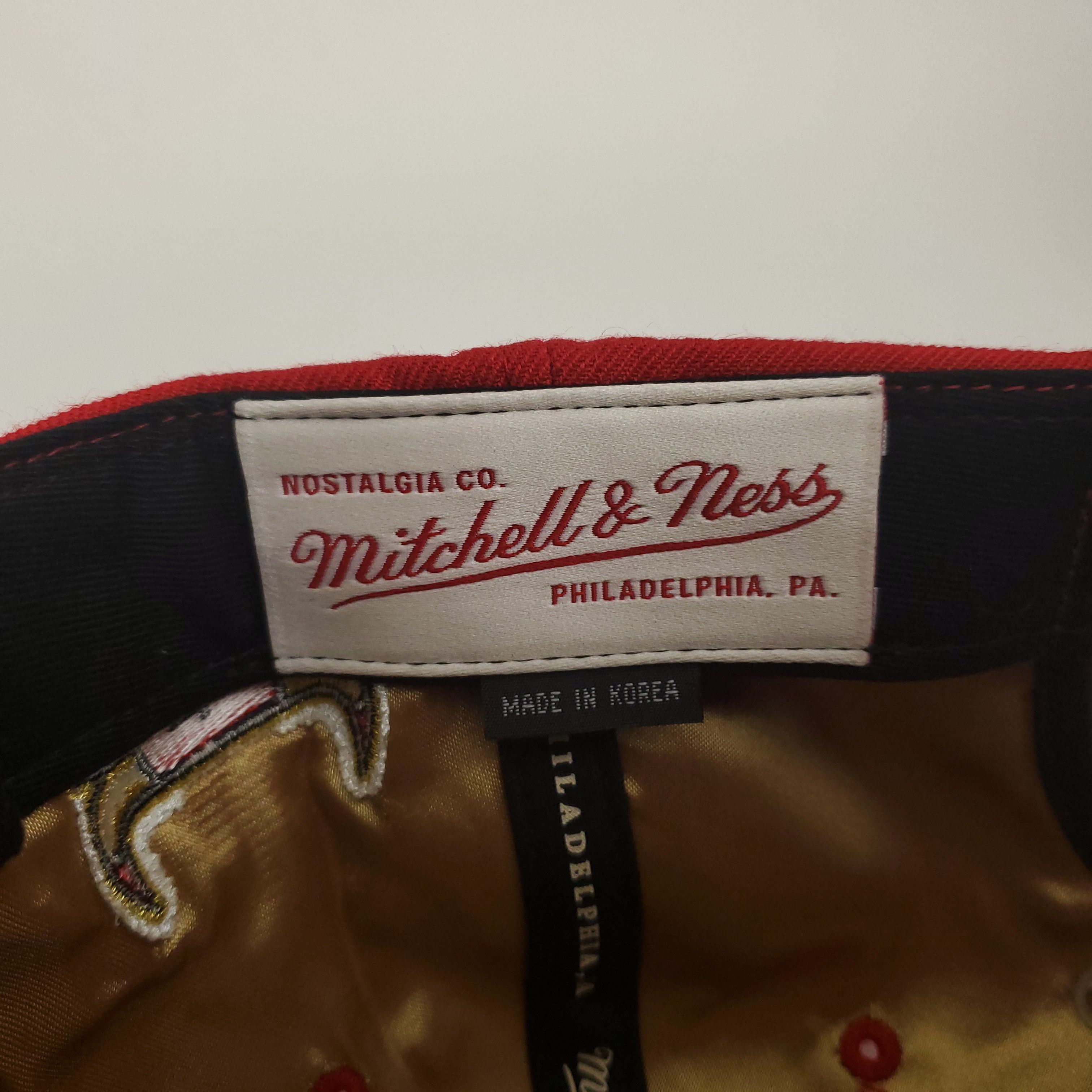 Mitchell & Ness Chicago Bulls Carp Skin Bill Strapback Hat Size ONE SIZE - 9 Thumbnail