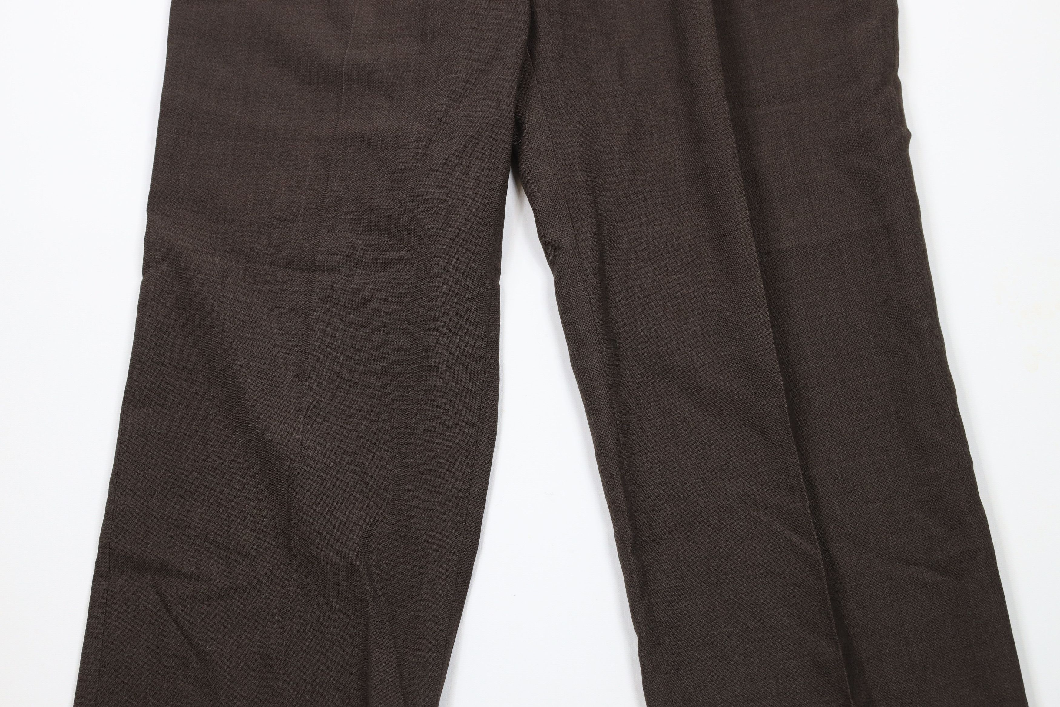 Vintage Vintage 90s Streetwear Flared Wide Leg Chino Pants Brown USA Size US 32 / EU 48 - 3 Thumbnail