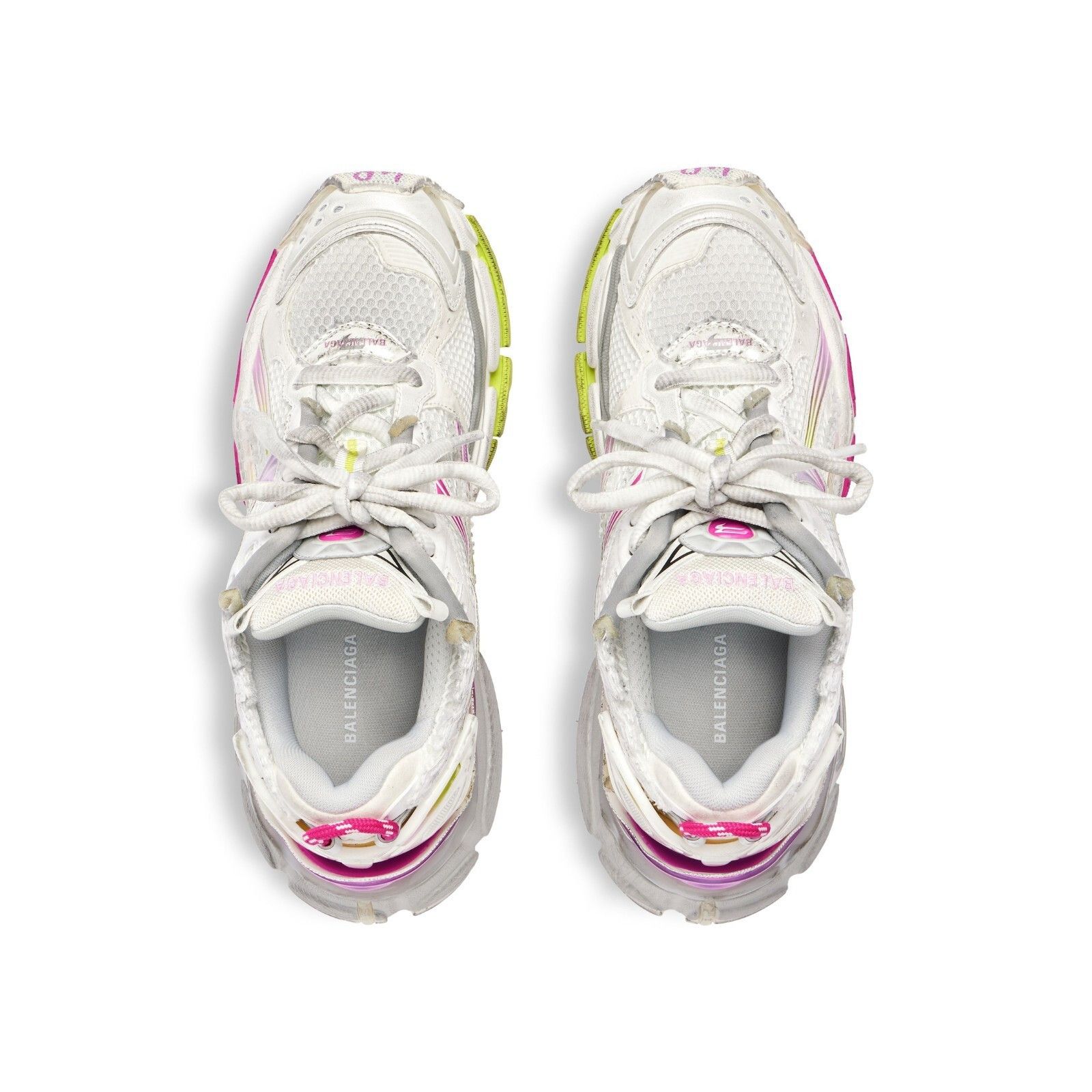 BALENCIAGA Runner Gradient $1190 Women's White/Pink/Grey/Yel
