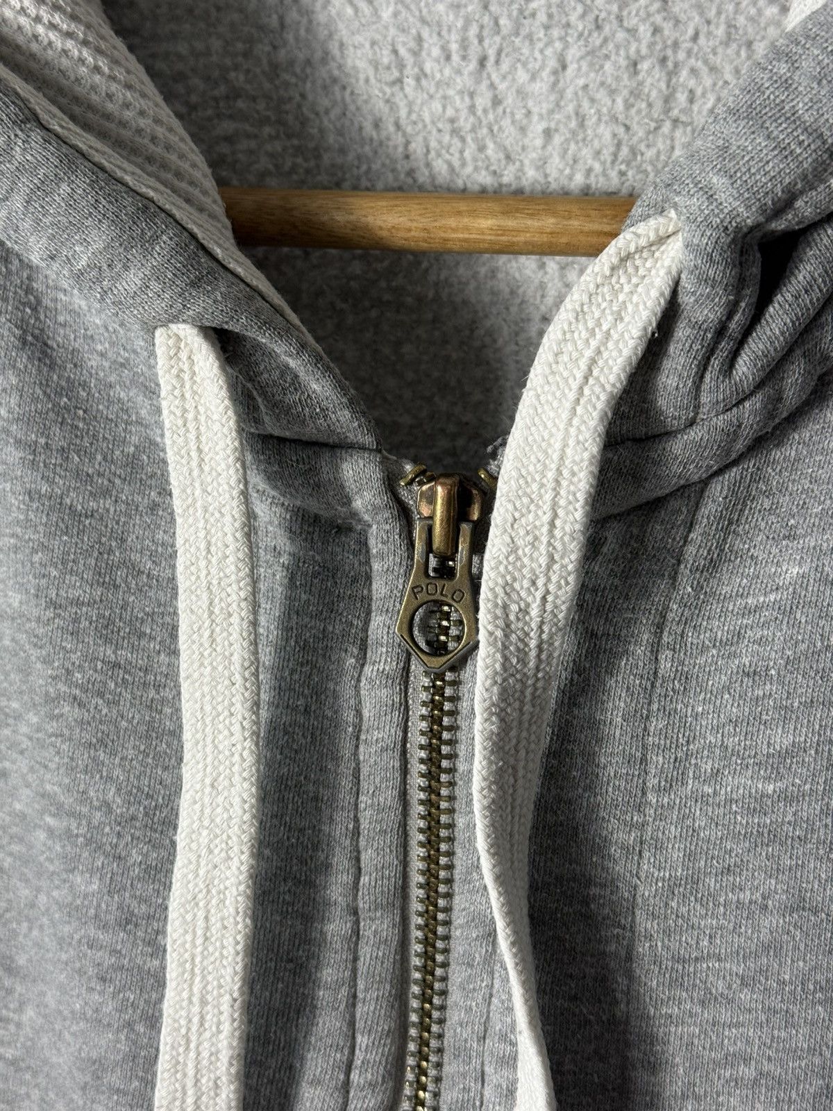 Polo Ralph Lauren Vintage Polo Ralph Lauren Zip Hoodie Grey Pony Logo Full Zip Size US S / EU 44-46 / 1 - 11 Thumbnail