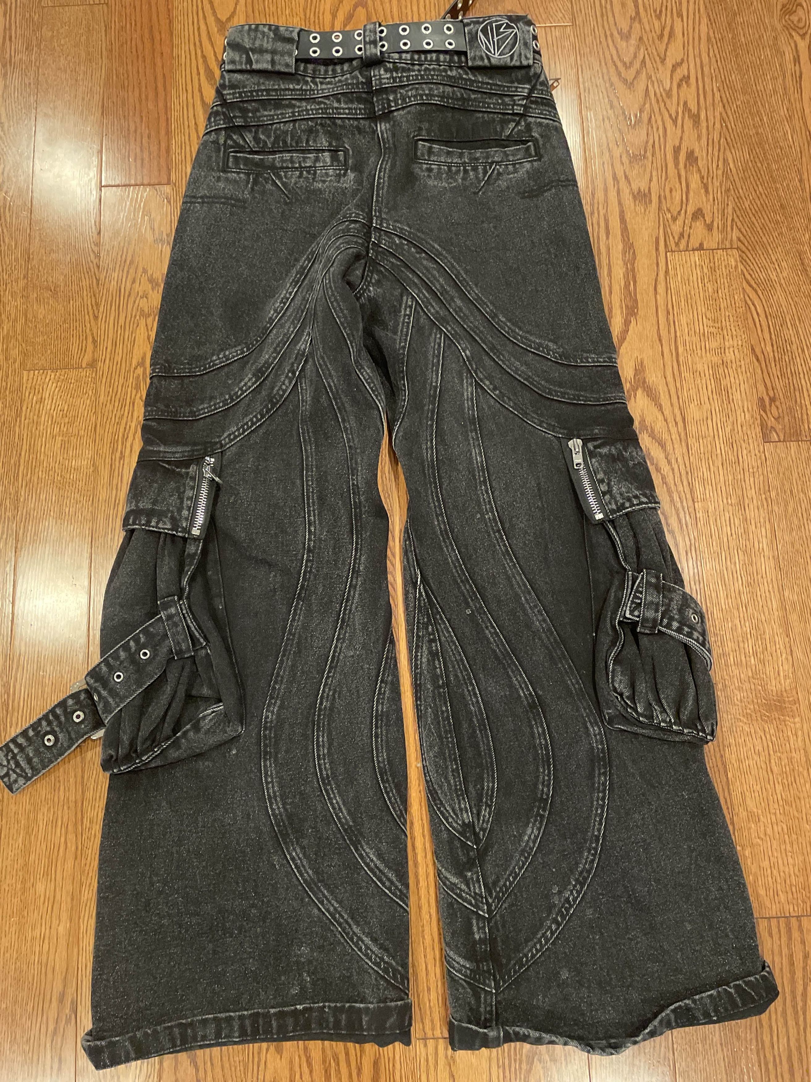 No Faith Studios WAVE CARGO BLACK Size US 30 / EU 46 - 2 Thumbnail