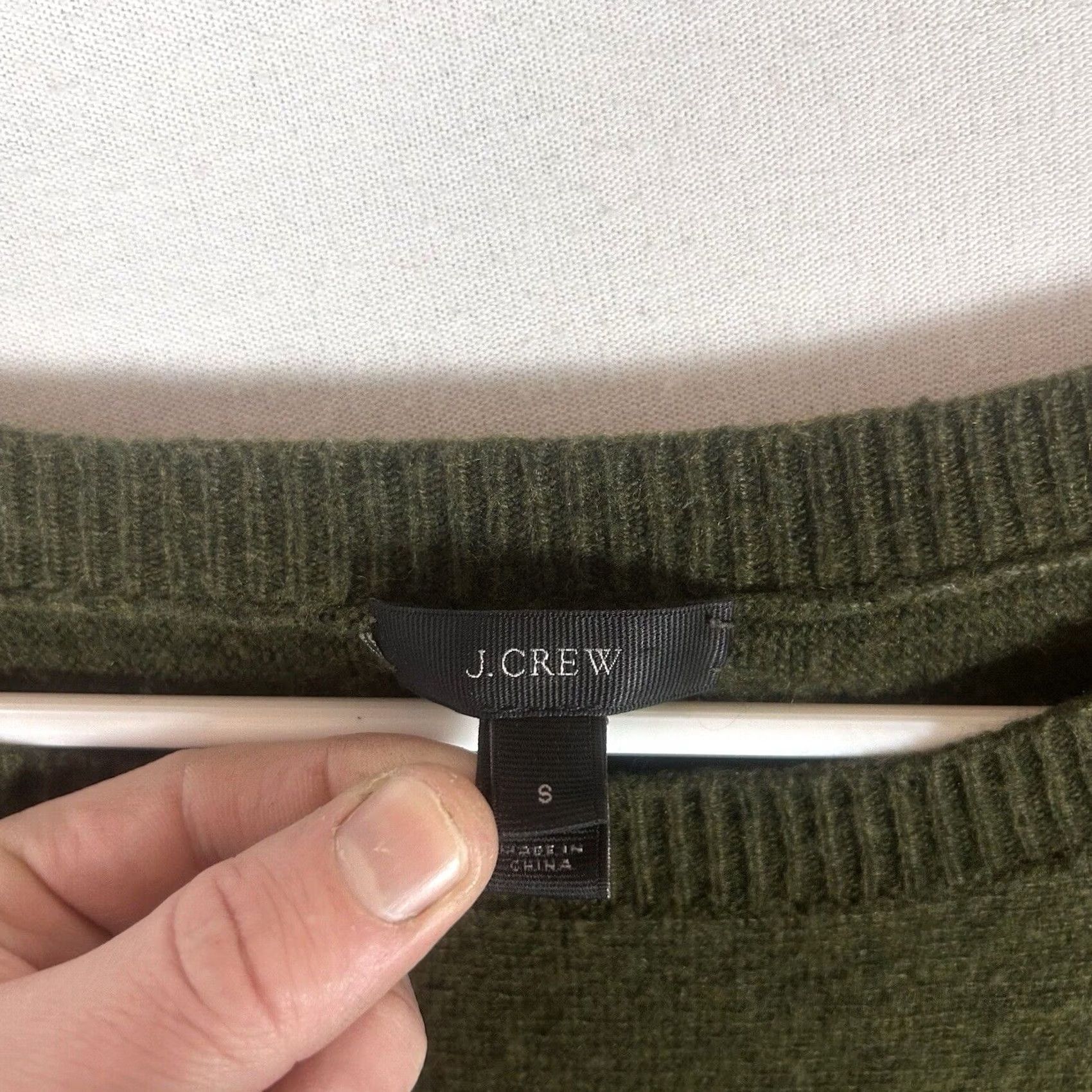 J.Crew J.CREW Wool Blend Sweater Womens Small Green Front Tie Long Sleeve Tunic Casual Size S / US 4 / IT 40 - 3 Thumbnail