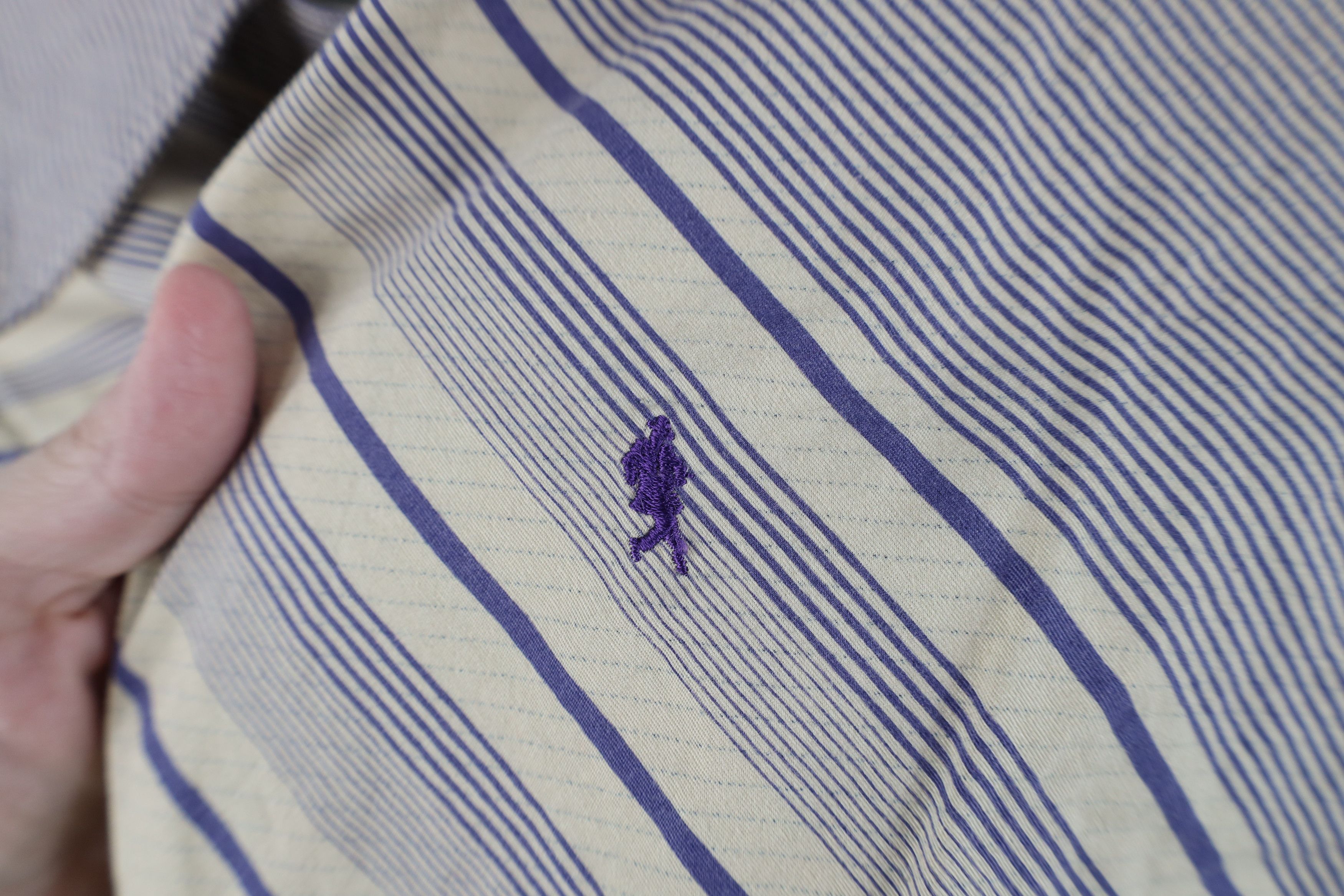 Vintage Vintage 90s Streetwear Block Short Sleeve Button Shirt Size US L / EU 52-54 / 3 - 4 Thumbnail