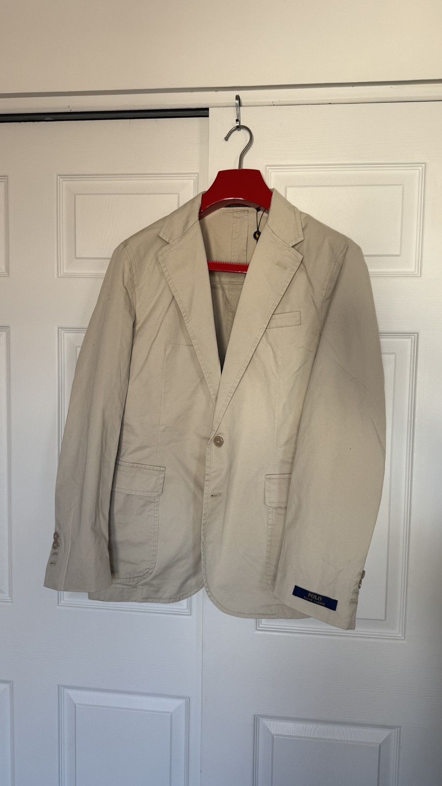 Polo Ralph Lauren Polo Ralph Lauren Tan Cotton Sports Jacket Size L Size 42R - 1 Thumbnail
