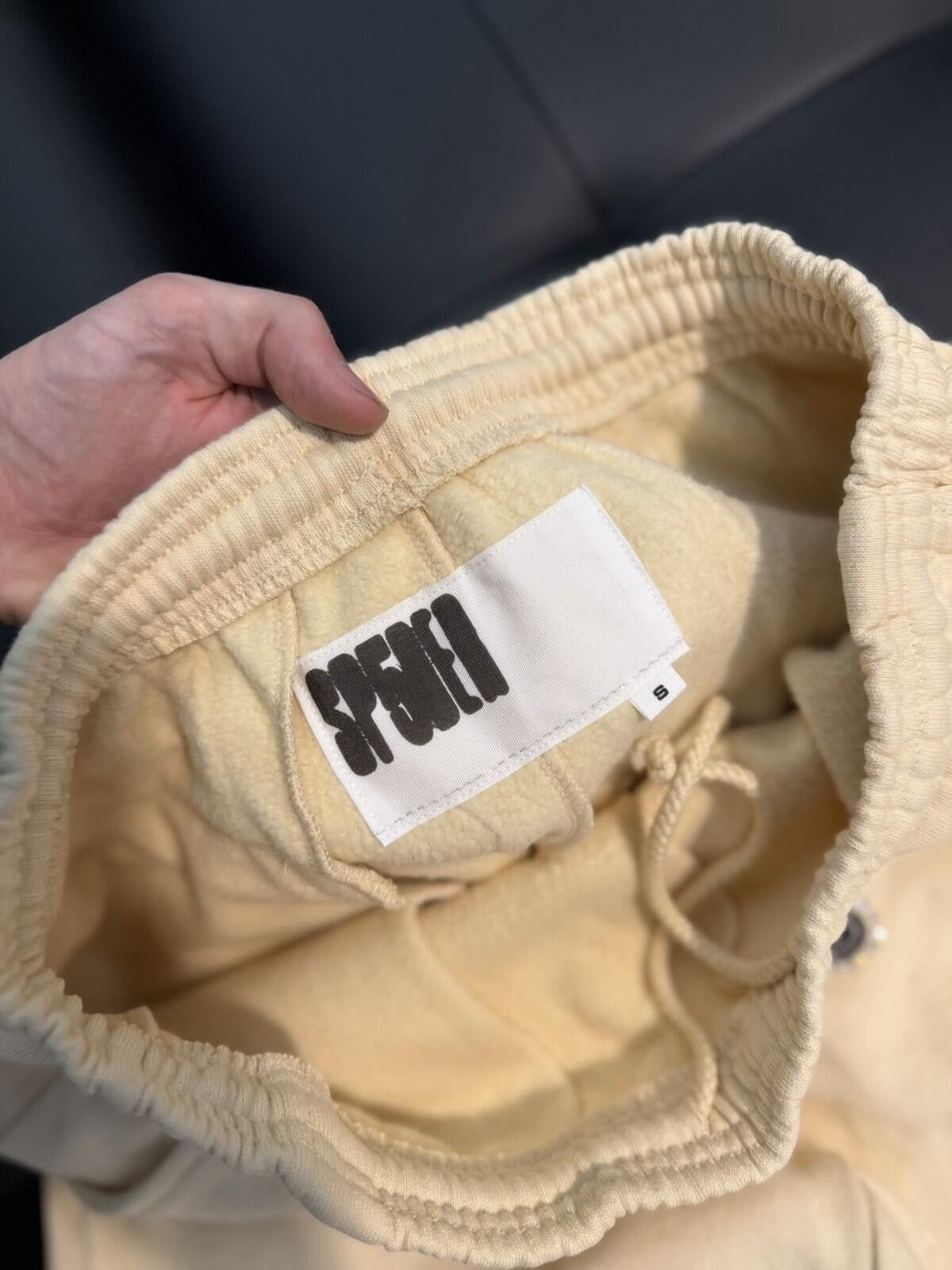 Sp5der Size Small - Sp5der Worldwide Cream Stone Sweatpants Spider Size US 30 / EU 46 - 8 Thumbnail