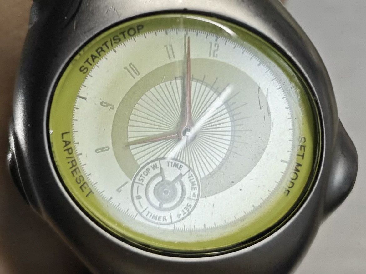 Nike Early 2000's Nike Stainless Steel Triax Analog lime Watch Size ONE SIZE - 8 Thumbnail