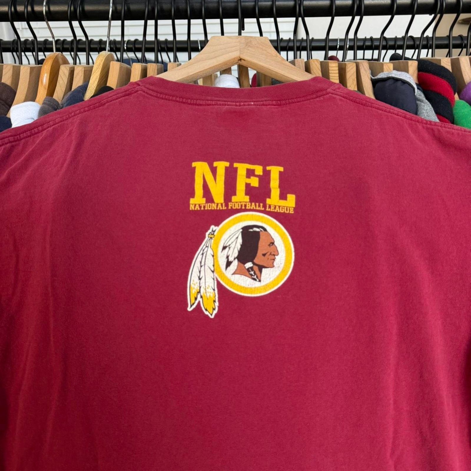 NFL Vintage 1998 Washington Commanders Football Tee Burgundy Size US L / EU 52-54 / 3 - 7 Thumbnail