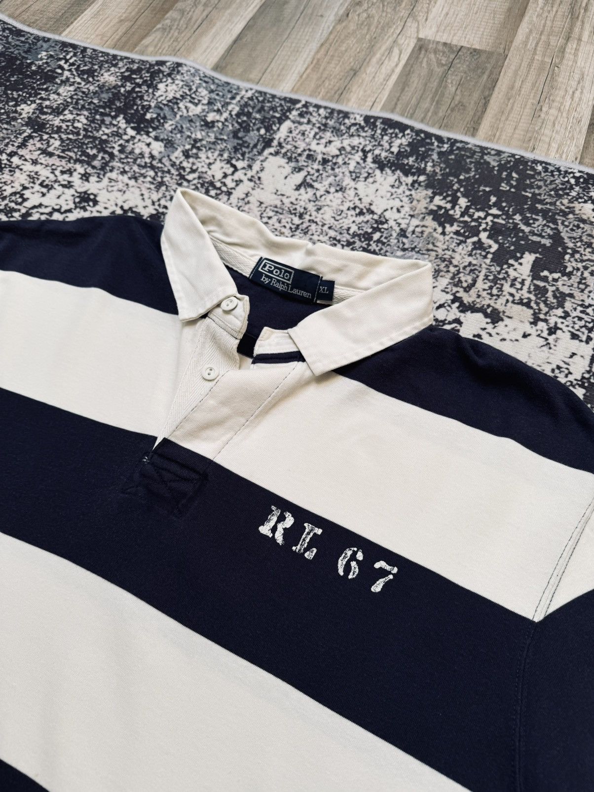 Polo Ralph Lauren × Vintage 👾 VINTAGE Y2K POLO RALPH LAUREN RUGBY 90's Size US XL / EU 56 / 4 - 3 Thumbnail