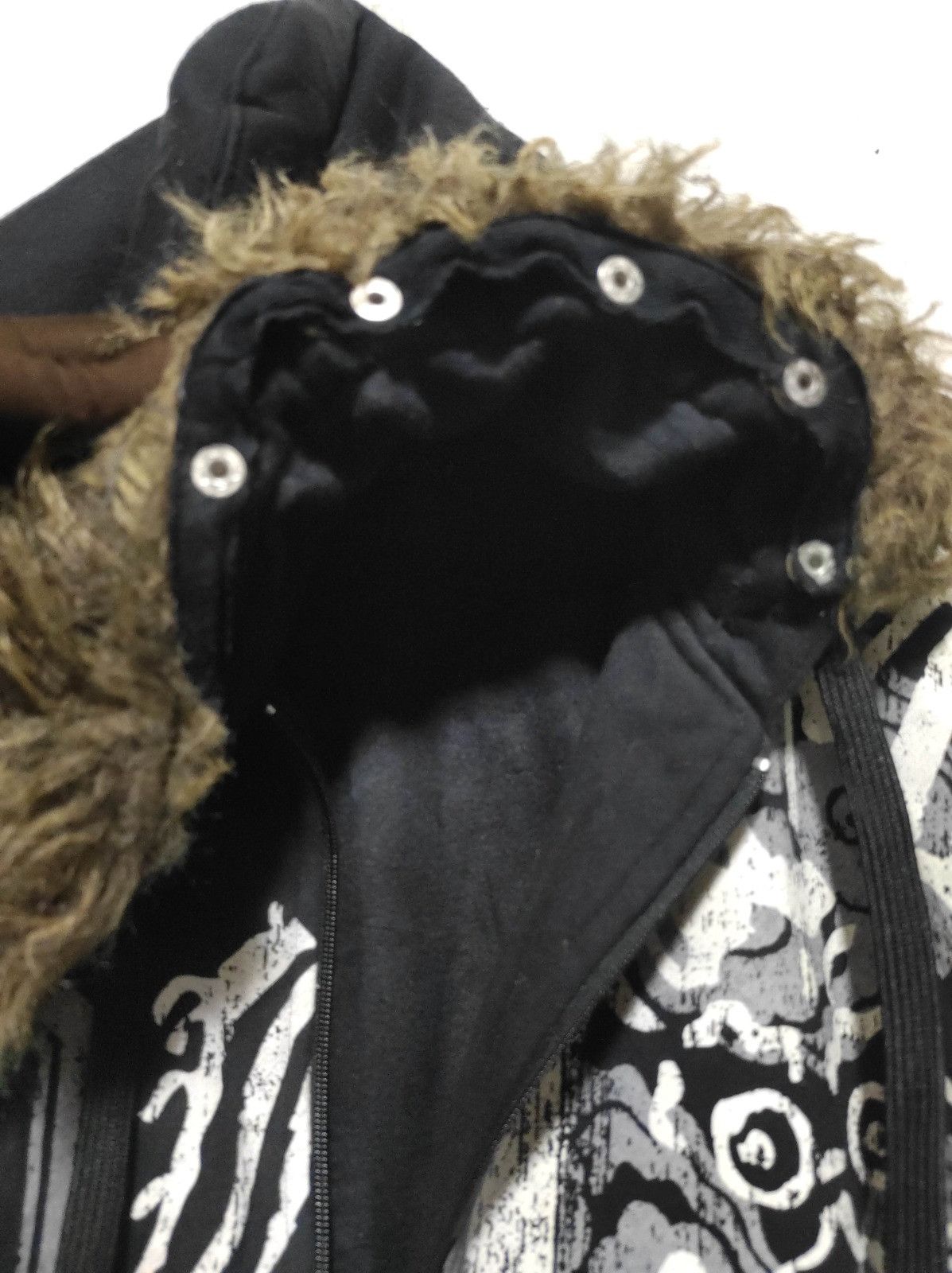 Japanese Brand Sukajan Black Zipper fur hoodie LGB style Size US M / EU 48-50 / 2 - 10 Thumbnail