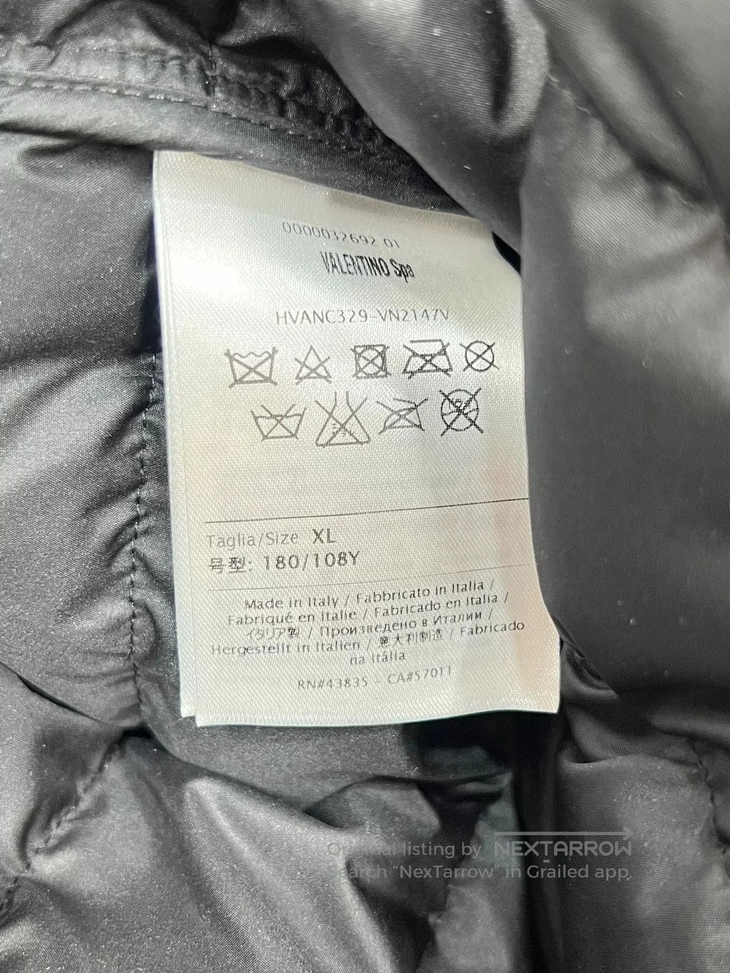 Valentino Valentino Men's Leather Panel Down Jacket XL. Size US XL / EU 56 / 4 - 4 Thumbnail
