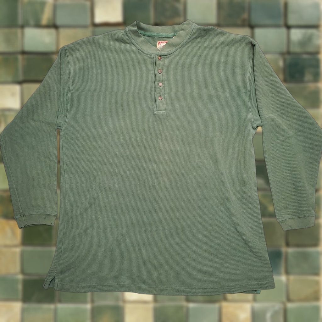 Vintage VINTAGE Adirondack Sweater Mens XL Green Henley Pullover Casual Long Sleeve Shirt Mens XL Green Henley Pullov er Size US XL / EU 56 / 4 - 1 Thumbnail